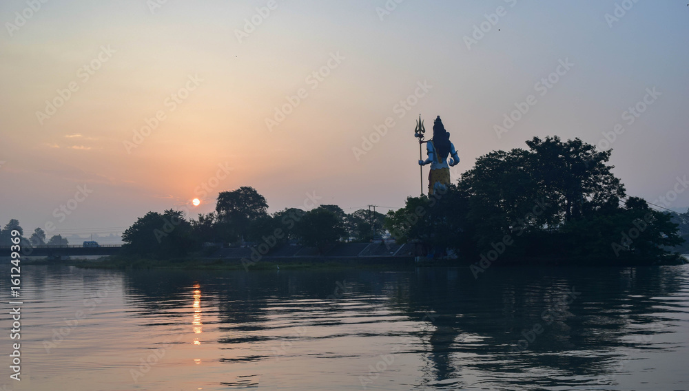 Shiva god big statue in Haridwar